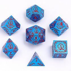 Wizard Solid Metal Polyhedral Dice Set