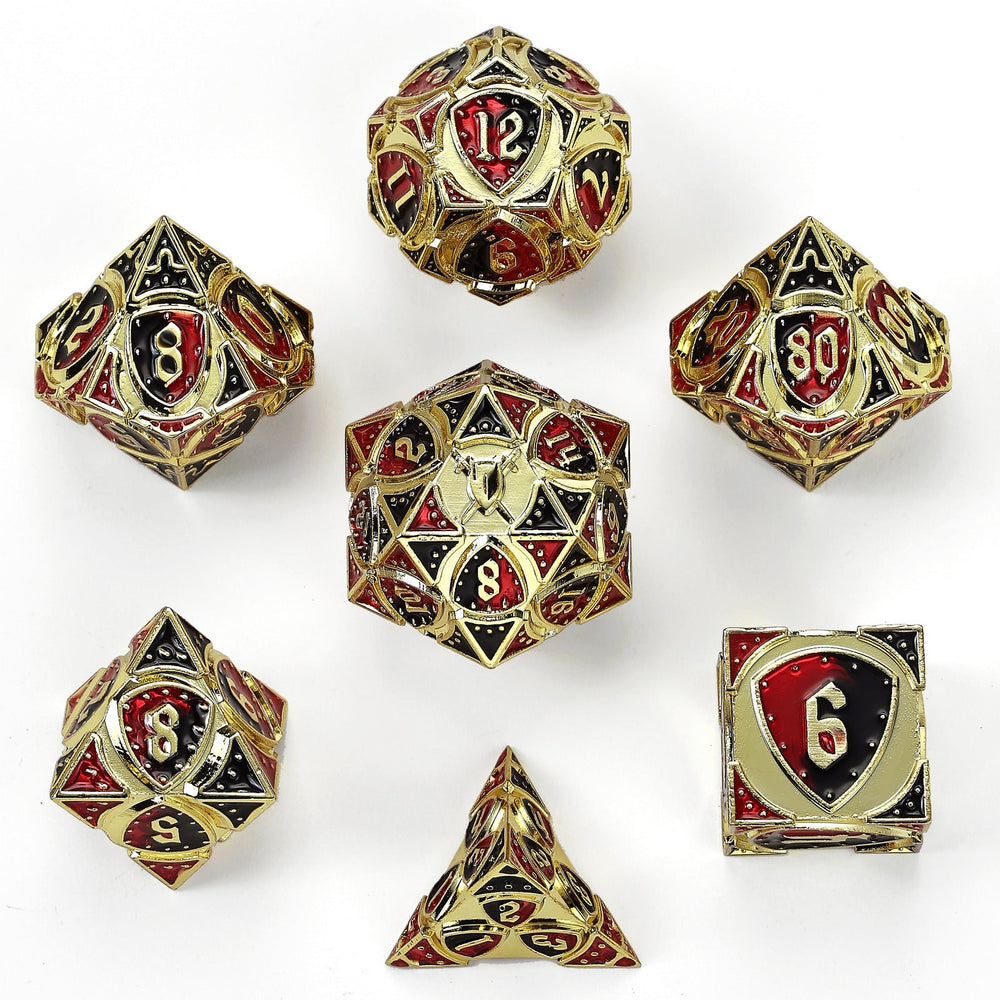 Solid Metal Fighter RPG Dice Set