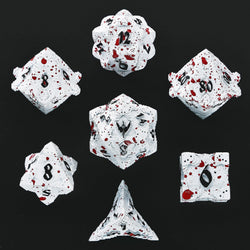 Solid Metal Paladin Class RPG Dice Set