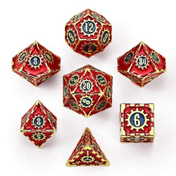 Solid Metal Cogcraft Polyhedral Dice Set