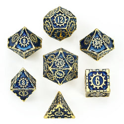 Solid Metal Cogcraft Polyhedral Dice Set