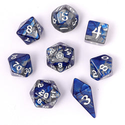 Wyrmforged Rollers Rounded Edge 8 Piece Polyhedral Dice set