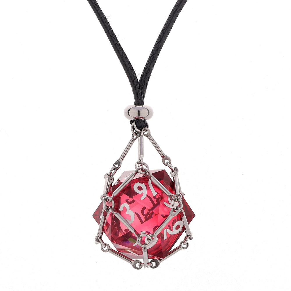 Mysticage Dice Chain Necklace with D20