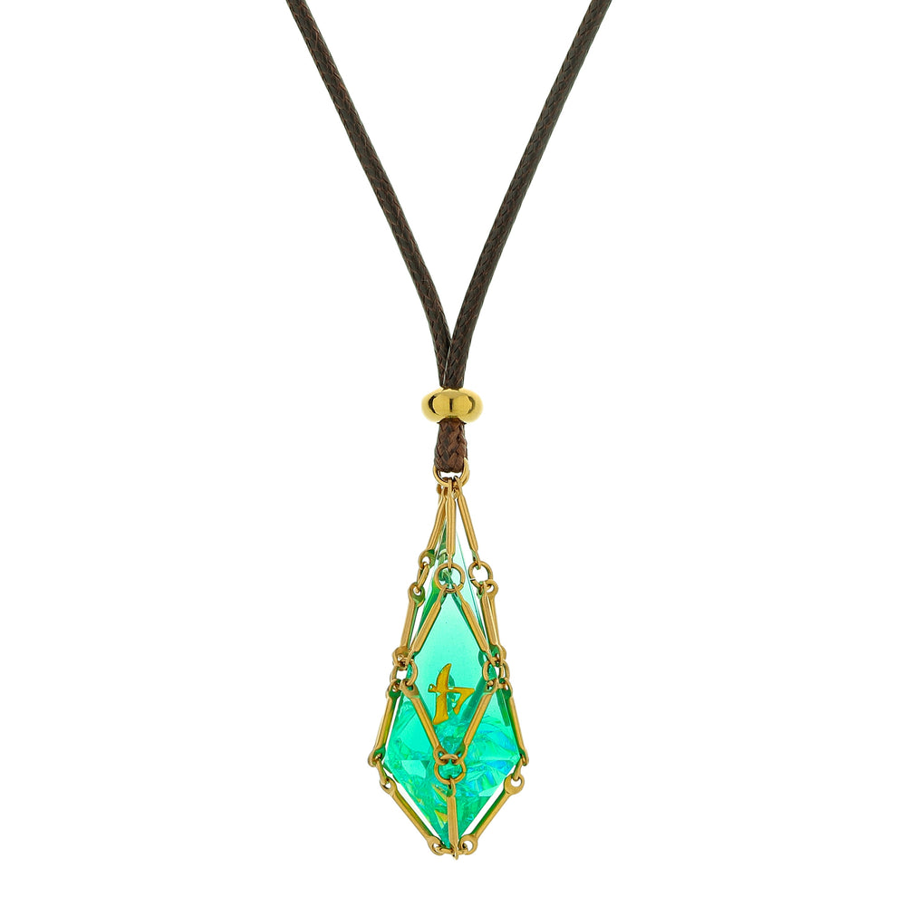 Mysticage Dice Chain Necklace with D4