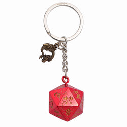 D20 Keychain Barbarian