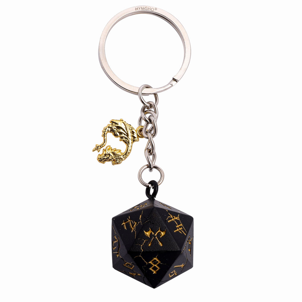 D20 Keychain Barbarian