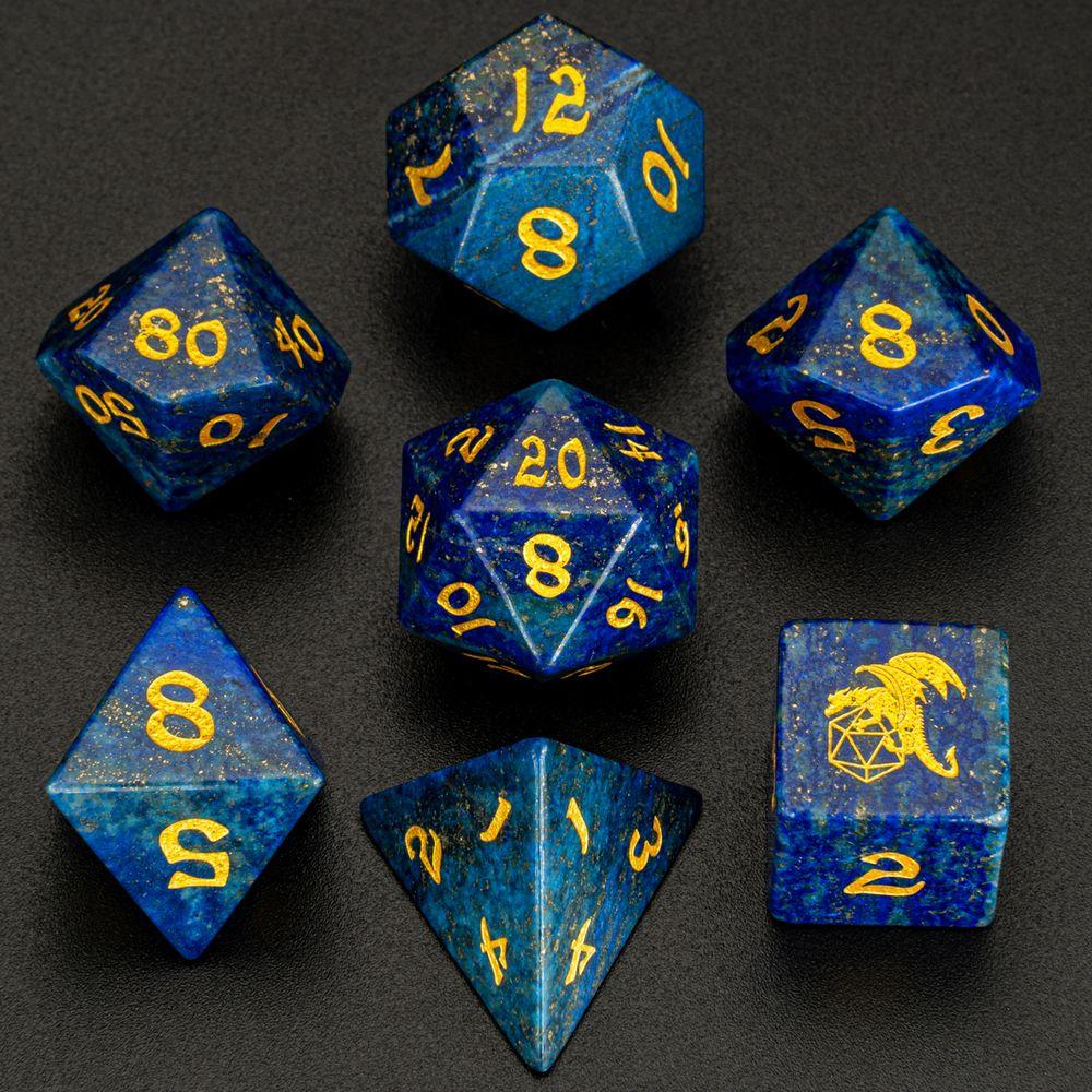 Dragon's Hoard Gemstone Polyhedral Dice Set