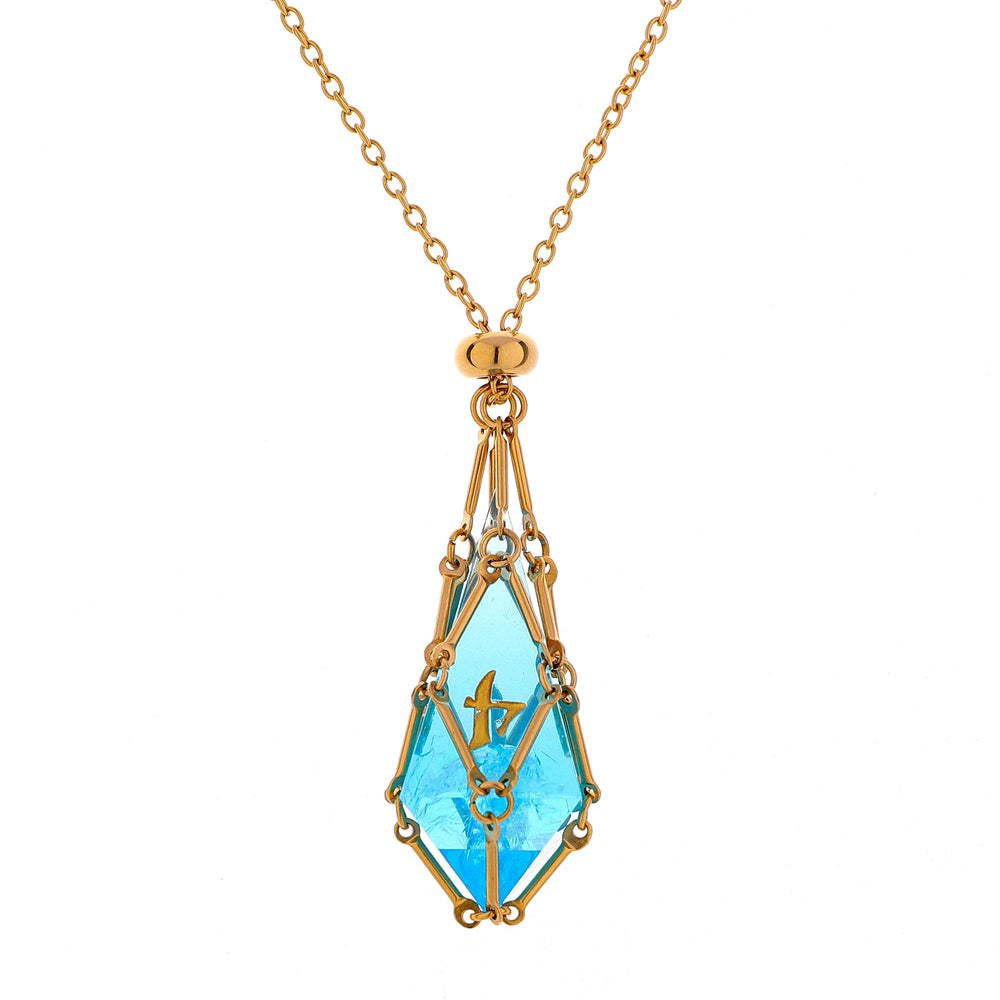 Mysticage Dice Chain Necklace with D4