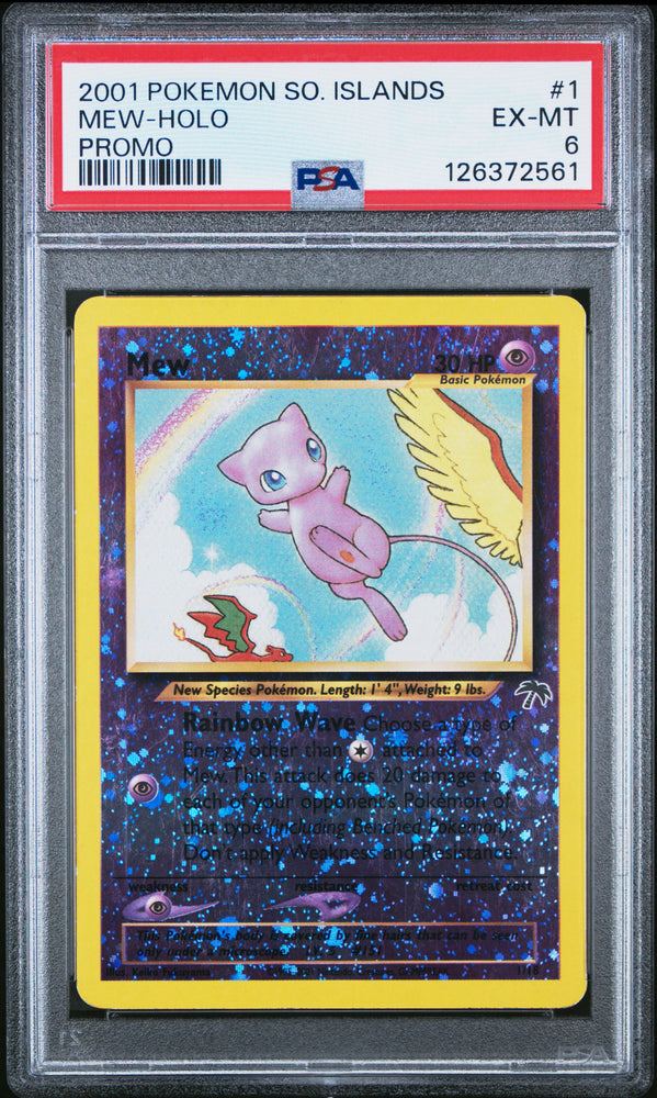 2001 Pokemon Southern Islands Promo Mew Hholo 1 - PSA EX-MT 6 - 126372561