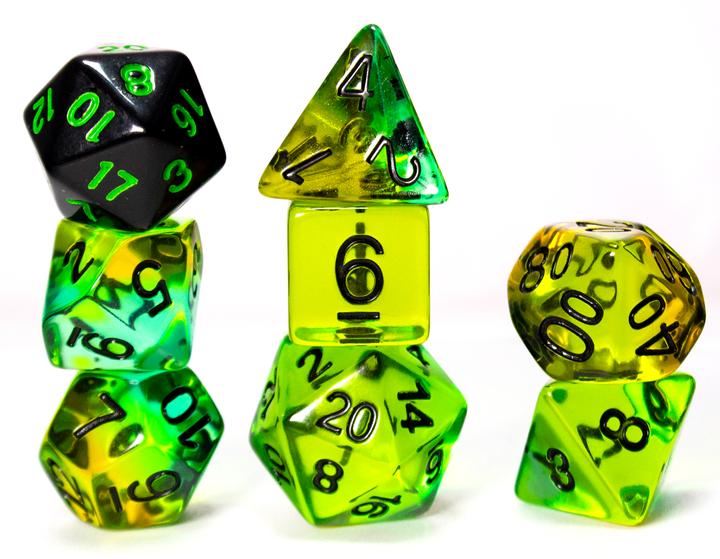 Sirius Dice 7ct Translucent Mojito