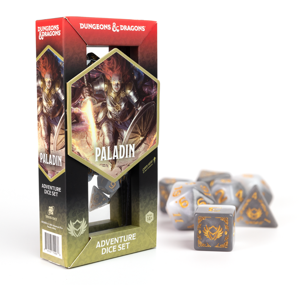 D&D Adventurer Dice Set - Paladin White