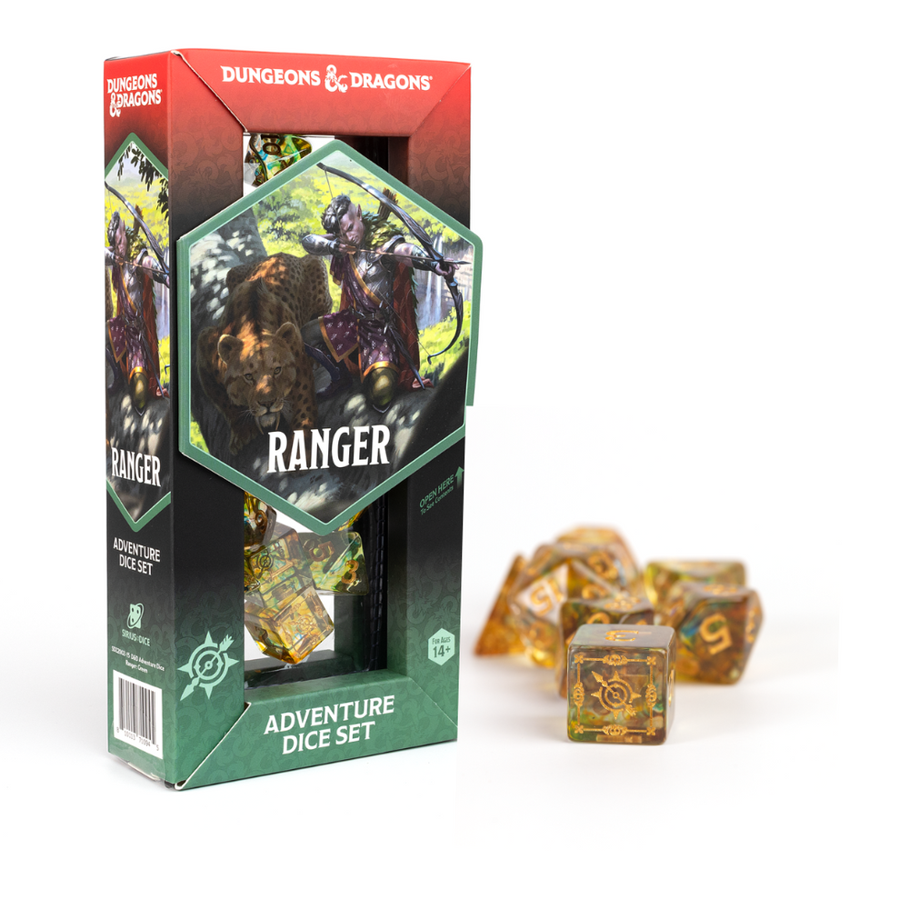D&D Adventurer Dice Set - Ranger Green