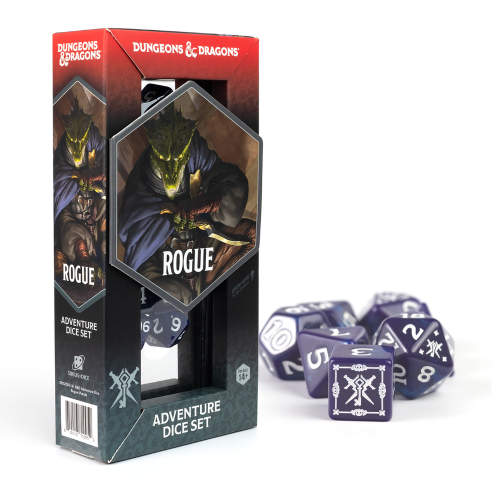 D&D Adventurer Dice Set - Rogue Purple