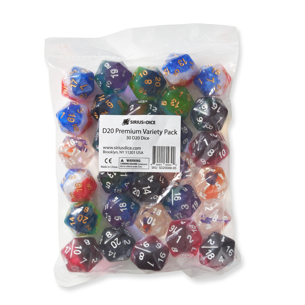 Dice - D20 Premium Variety Pack