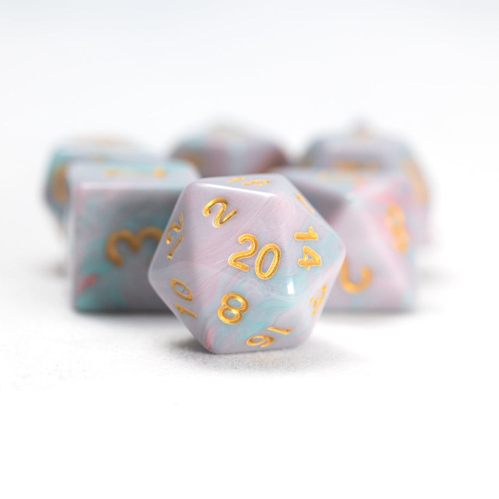 Pink Unicorn Dice Set