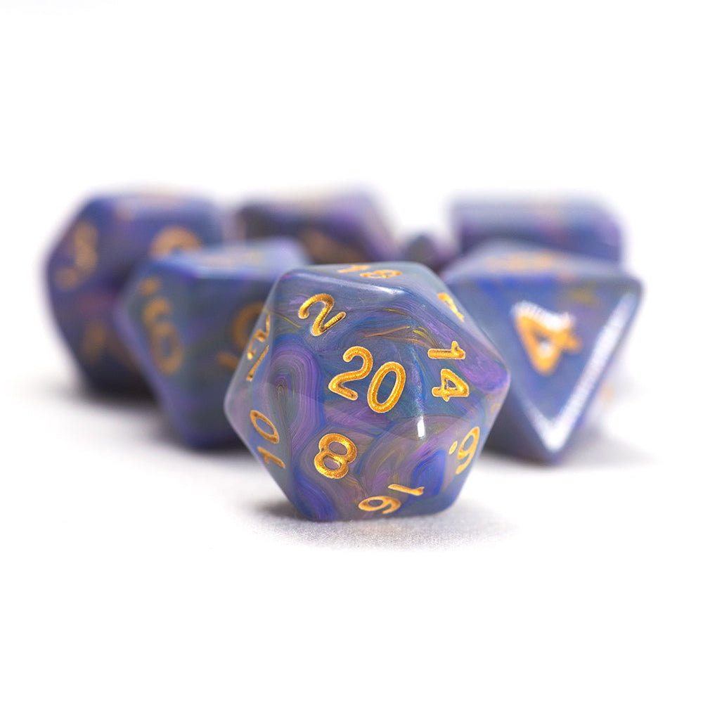 Purple Unicorn Dice Set