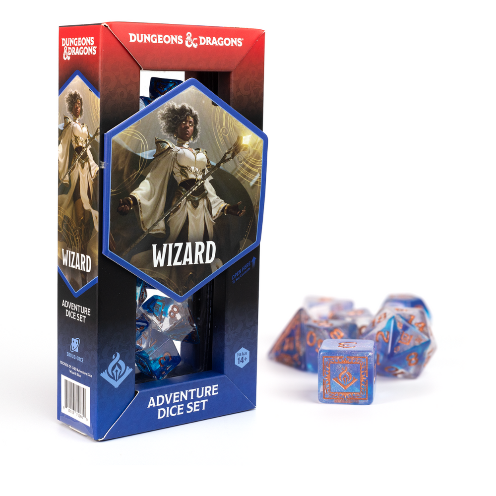 D&D Adventurer Dice Set - Wizard Blue