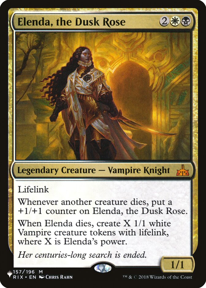 Elenda, the Dusk Rose [The List]