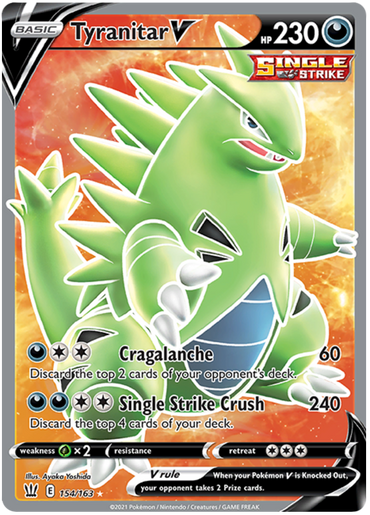 Tyranitar V (154/163) [Sword & Shield: Battle Styles]