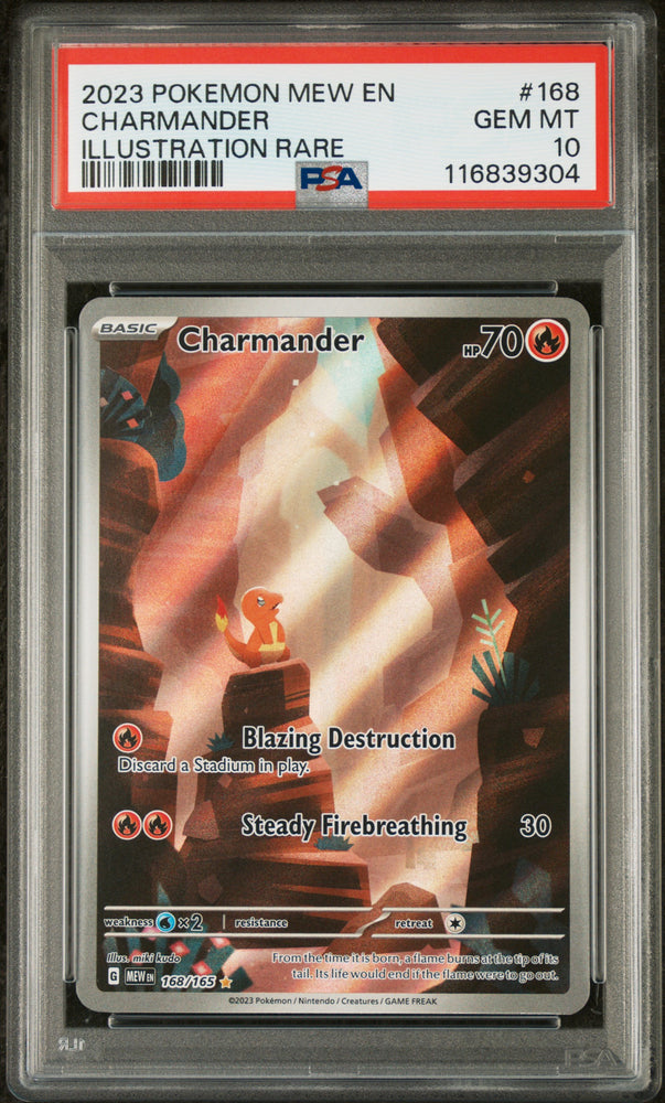 2023 Pokemon 151 Charmander 168 - PSA GEM MT 10 - 116839304