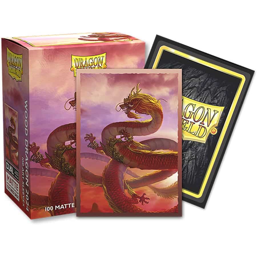 Dragon Shield: Standard 100ct Sleeves - CHINESE NEW YEAR 2024: YEAR OF THE WOOD DRAGON (Dual Matte)