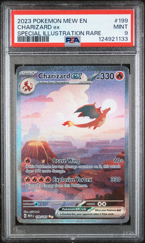 2023 Pokemon Mew En-151 Charizard Ex 199 - PSA MINT 9 - 124921133