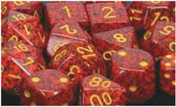Chessex Speckled Mercury 16mm d6 Dice Block (12 Dice)