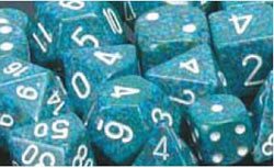 Chessex Speckled Sea 12mm d6 Dice Block (36 Dice)