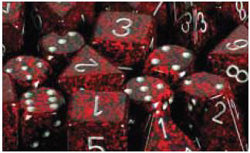 Chessex Speckled Silver Volcano 12mm d6 Dice Block (36 Dice)