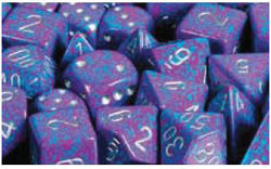 Chessex Speckled Silver Tetra 12mm d6 Dice Block (36 Dice)