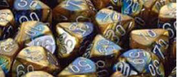 Chessex Gemini Blue-Gold with White 12mm d6 Dice Block (36 Dice)