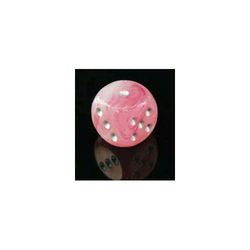 Chessex Ghostly Glow Pink with Silver 12mm d6 Dice Block (36 Dice)