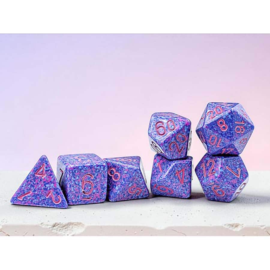 Chessex Speckled Purple Passion with Pink (36) 12mm d6 Dice Block (36 Dice)