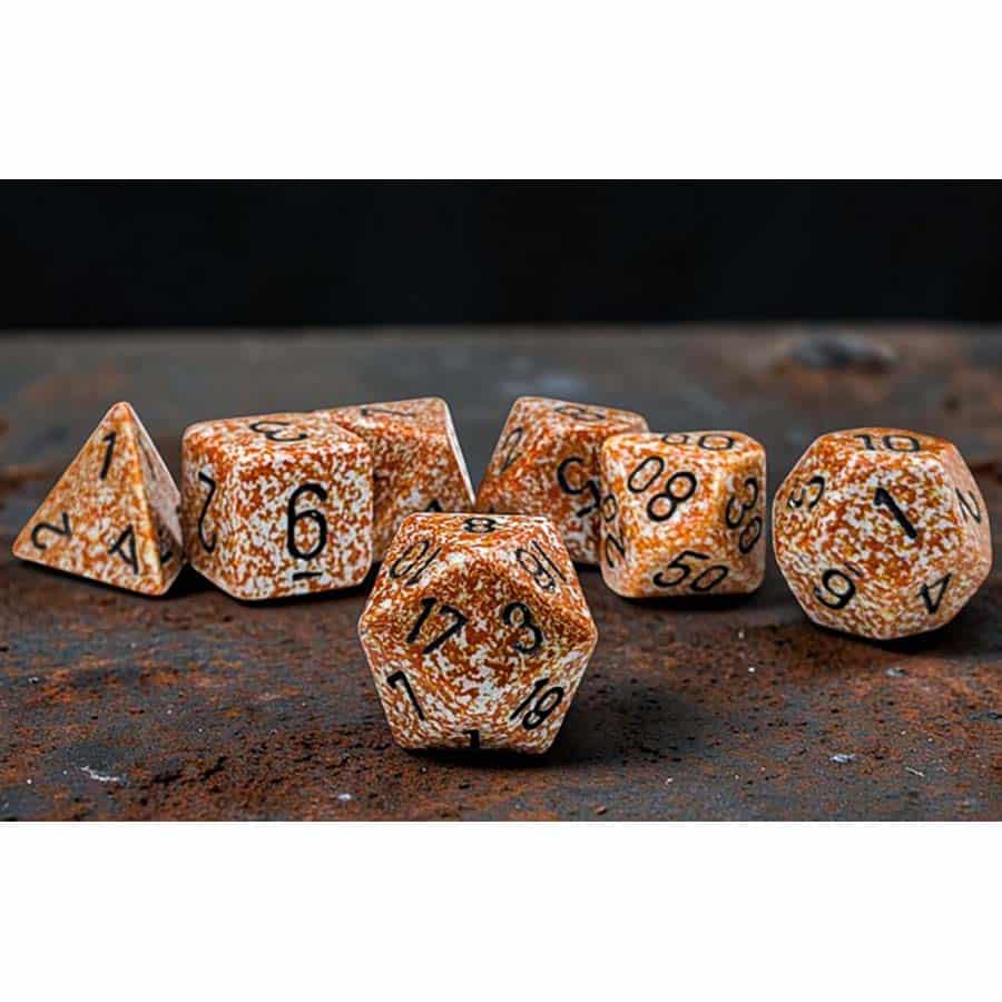 Chessex Speckled Rust with Black 12mm d6 Dice Block (36 Dice)