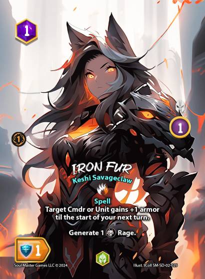 Iron Fur (025) [Keshi Savageclaw Starter Deck]
