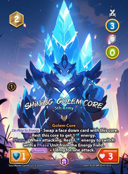Shining Golem Core (010) [Athena Stormkal Starter Deck]