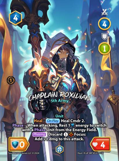Chaplain Roxidian (018) [Athena Stormkal Starter Deck]