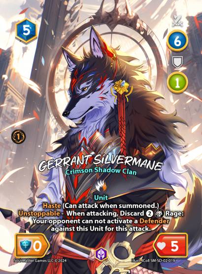 Gerrant Silvermane (019) [Keshi Savageclaw Starter Deck]