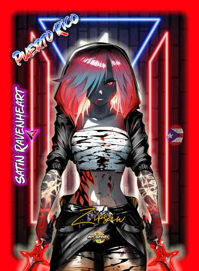 Satin Ravenheart (Base) - Special Events Puerto Rico (071) [Promotional Cards]