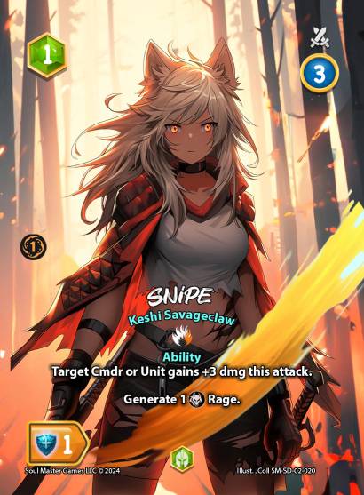 Snipe (020) [Keshi Savageclaw Starter Deck]