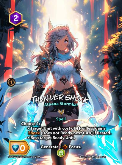 Thunder Shock (025) [Athena Stormkal Starter Deck]