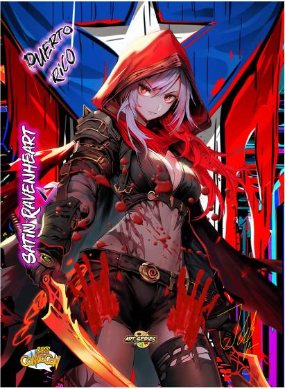 Bleed (Satin Ravenheart) - Comic Con Puerto Rico (006) [Promotional Cards]