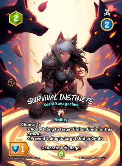 Survival Instincts (021) [Keshi Savageclaw Starter Deck]