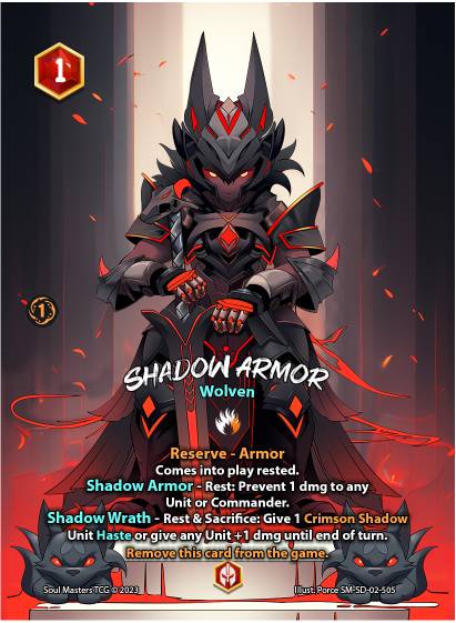 Shadow Armor (505) [Keshi Savageclaw Starter Deck]