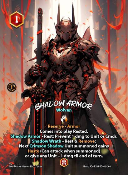 Shadow Armor (005) [Keshi Savageclaw Starter Deck]