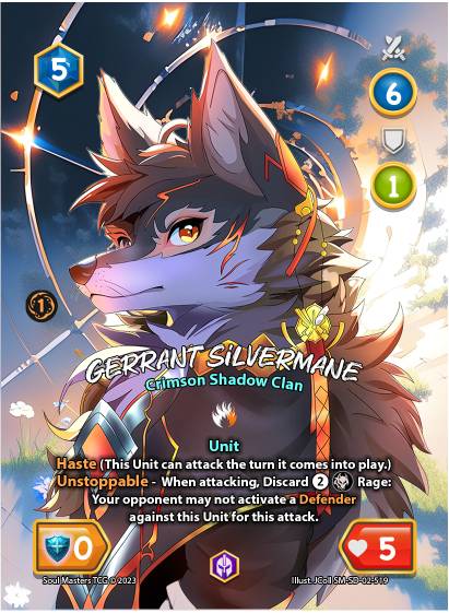 Gerrant Silvermane (519) [Keshi Savageclaw Starter Deck]