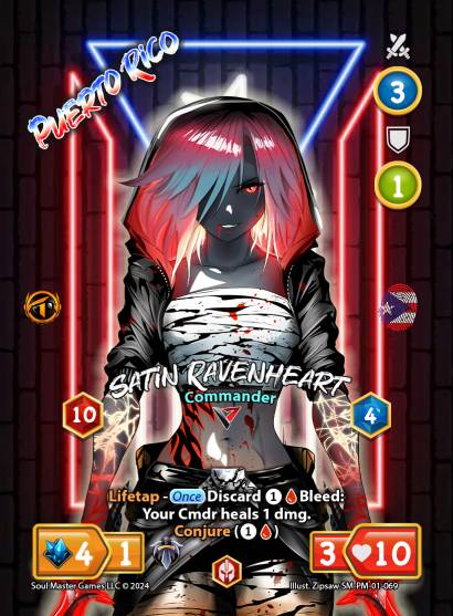 Satin Ravenheart (Base) - Special Events Puerto Rico (069) [Promotional Cards]