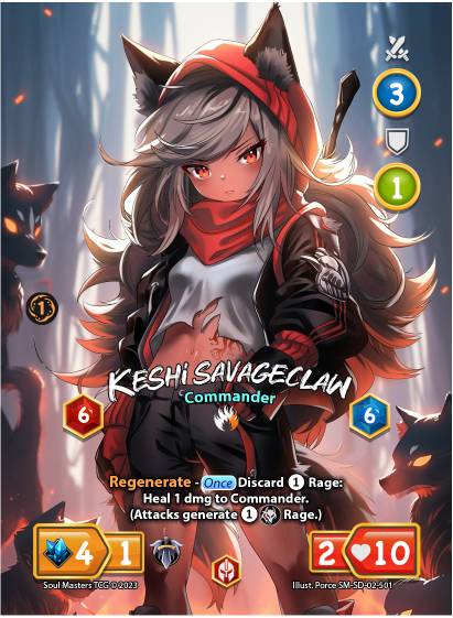 Keshi Savageclaw (Base) (501) [Keshi Savageclaw Starter Deck]