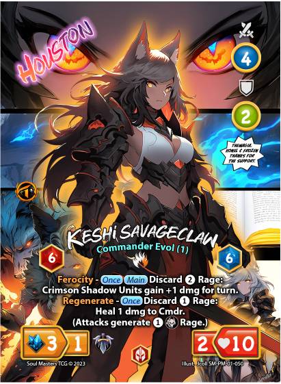 Keshi Savageclaw (Evol. 1) - Collect-A-Con Houston (050) [Promotional Cards]