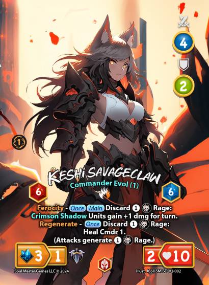Keshi Savageclaw (Evol. 1) (002) [Keshi Savageclaw Starter Deck]